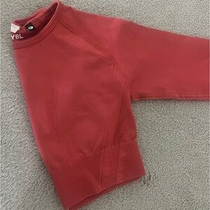 Aybl Dusty Rose Long Sleeve Workout Top